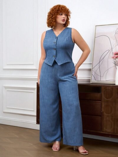 Ensemble de gilet et pantalon d'affaires décontracté
