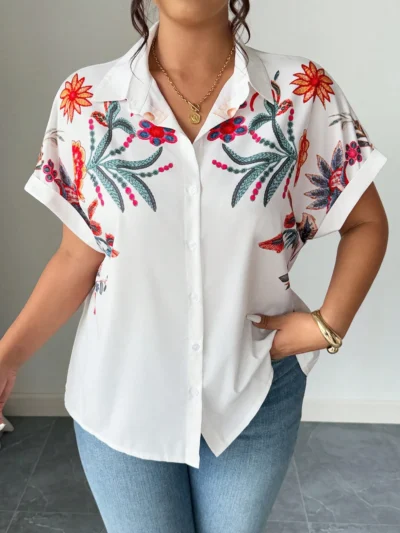 Chemise vintage ample,