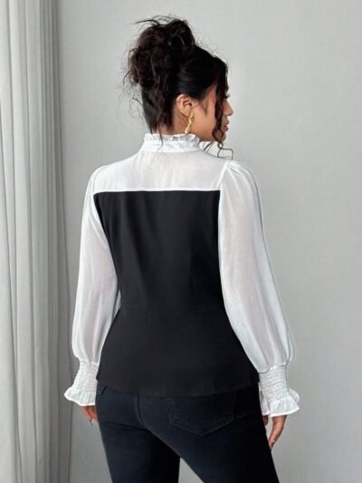 Alternative view of Blouse vintage froncée chic