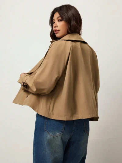 Alternative view of Veste coupe-vent courte kaki classique