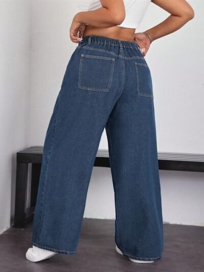 Alternative view of Jeans amples à taille haute et jambes larges