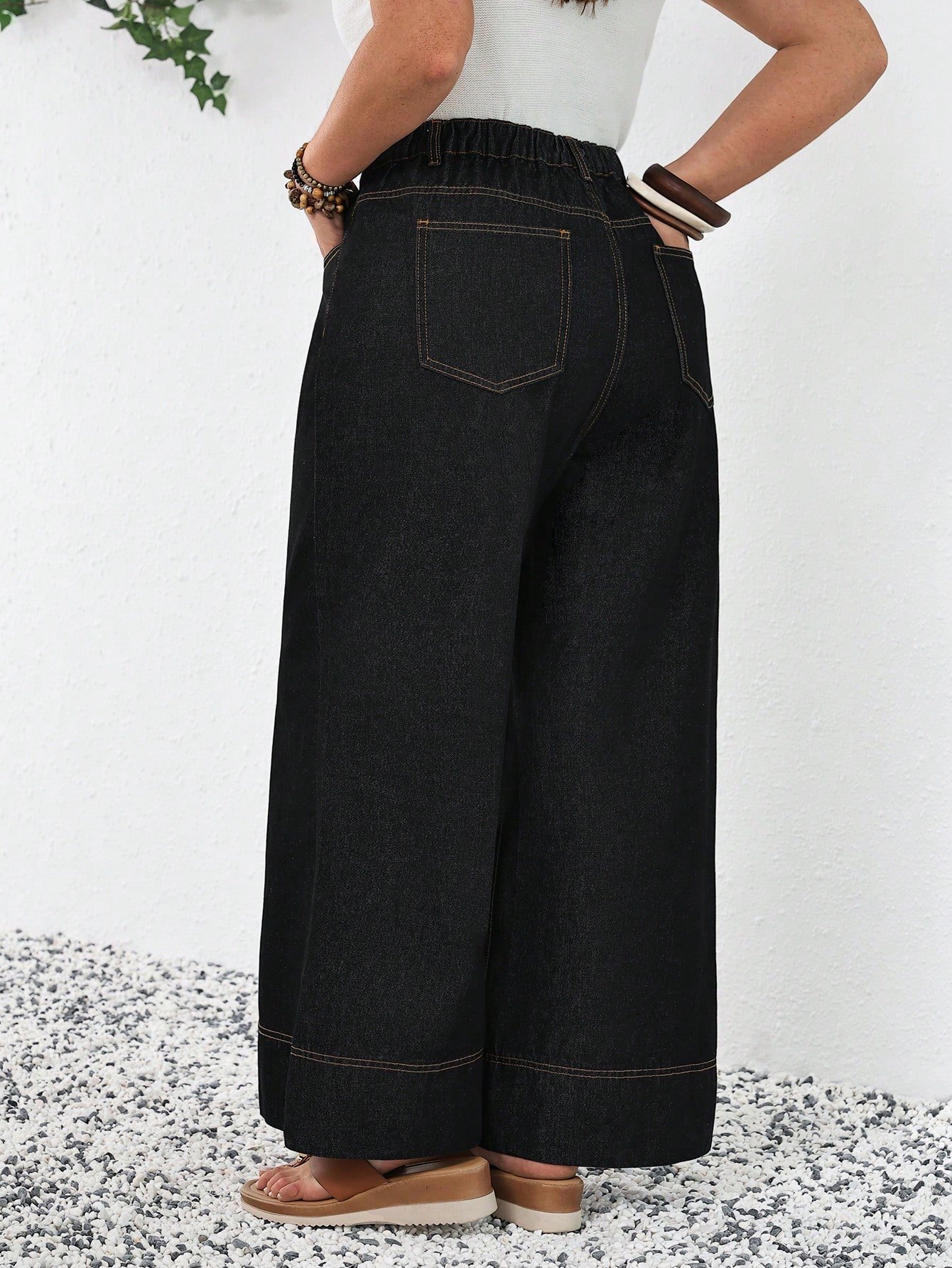 Jeans droits en denim brut – Image 2