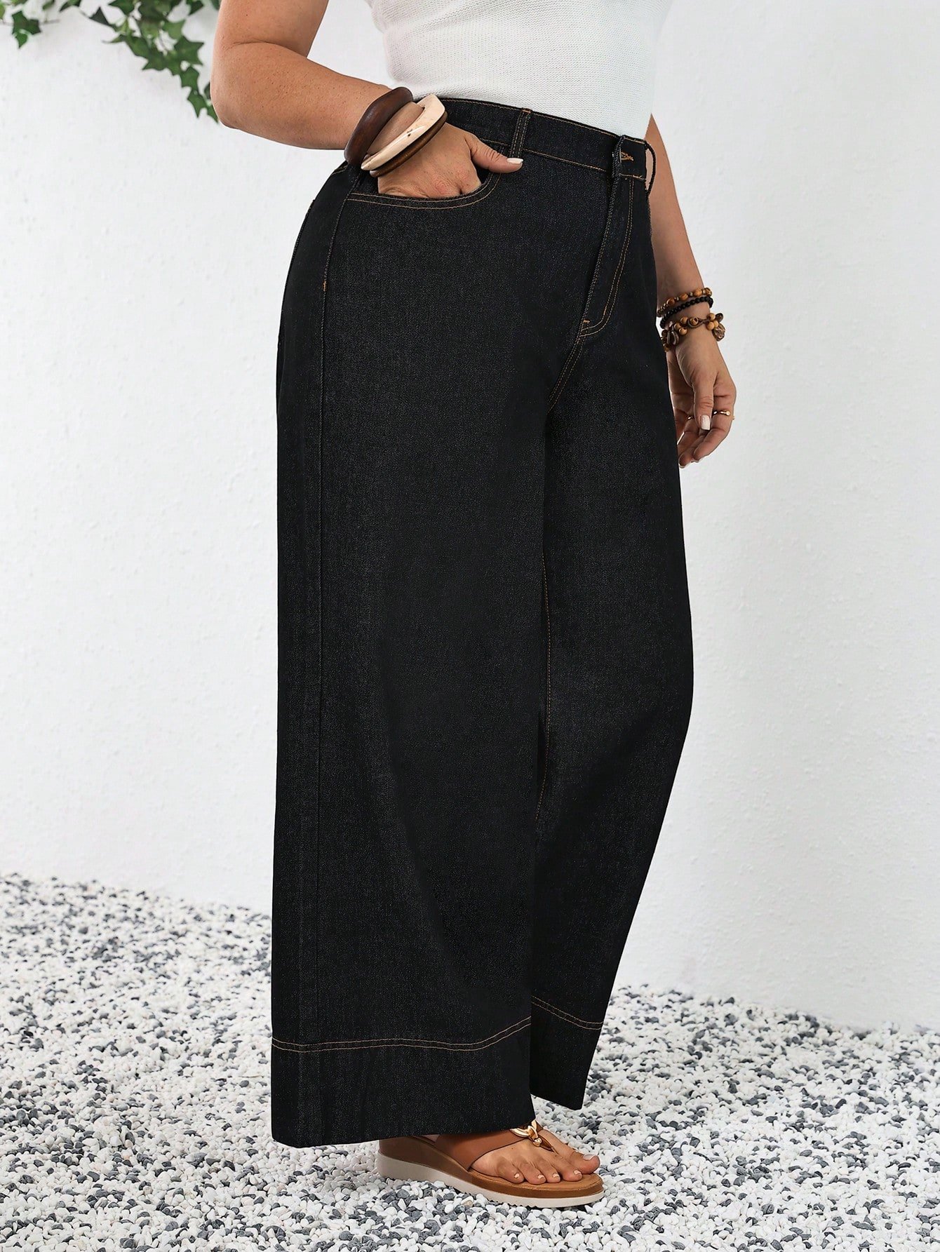 Jeans droits en denim brut – Image 5