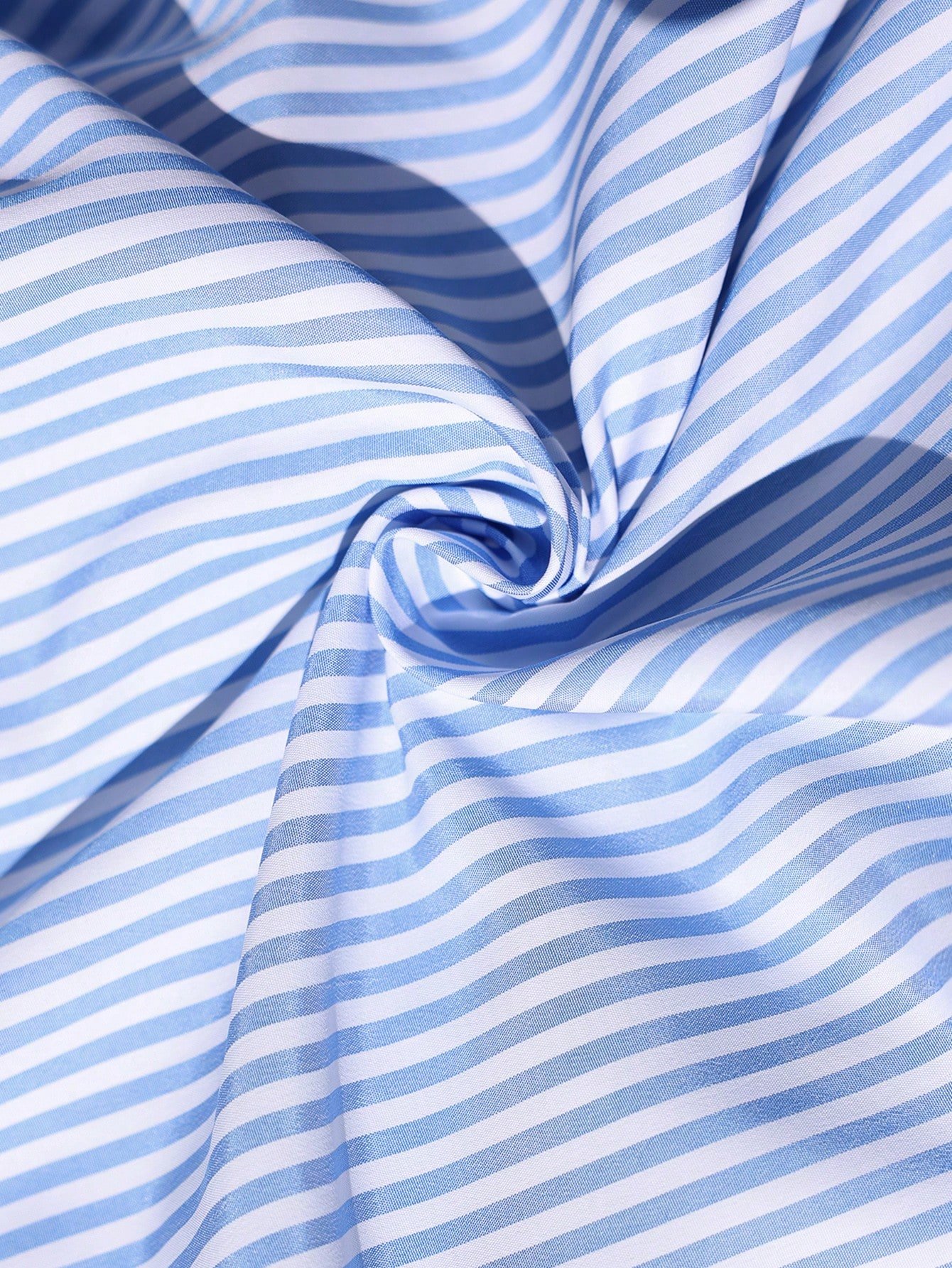 Robe d'été décontractée à imprimé rayé avec volants – Image 7