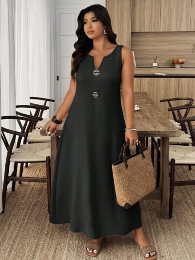 Robe ample sans manches