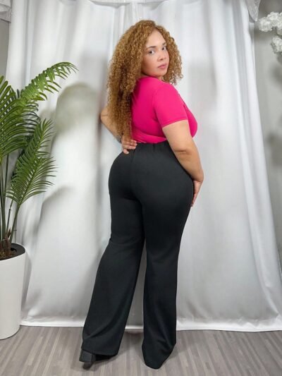 Alternative view of Pantalon évasé simple