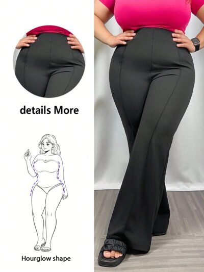 Pantalon évasé simple