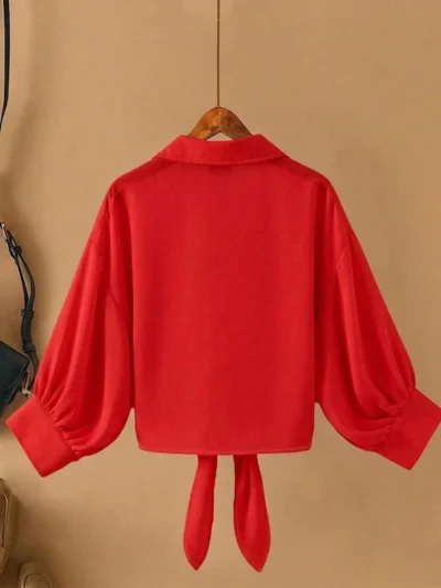 Alternative view of Chemisier ample casual à manches longues