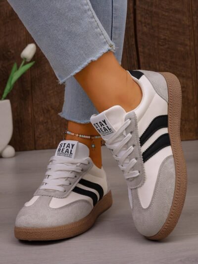 Baskets compensées rétro,