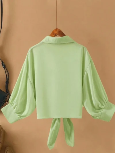 Alternative view of Chemisier ample casual à manches longues