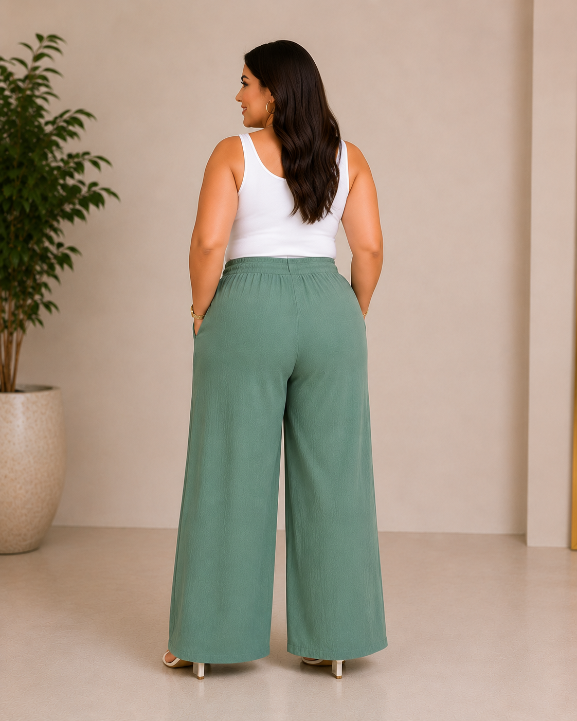 pantalon carre large avec poche – Image 2