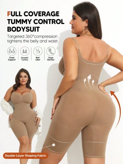 combinaison sculptante avec bretelles réglables