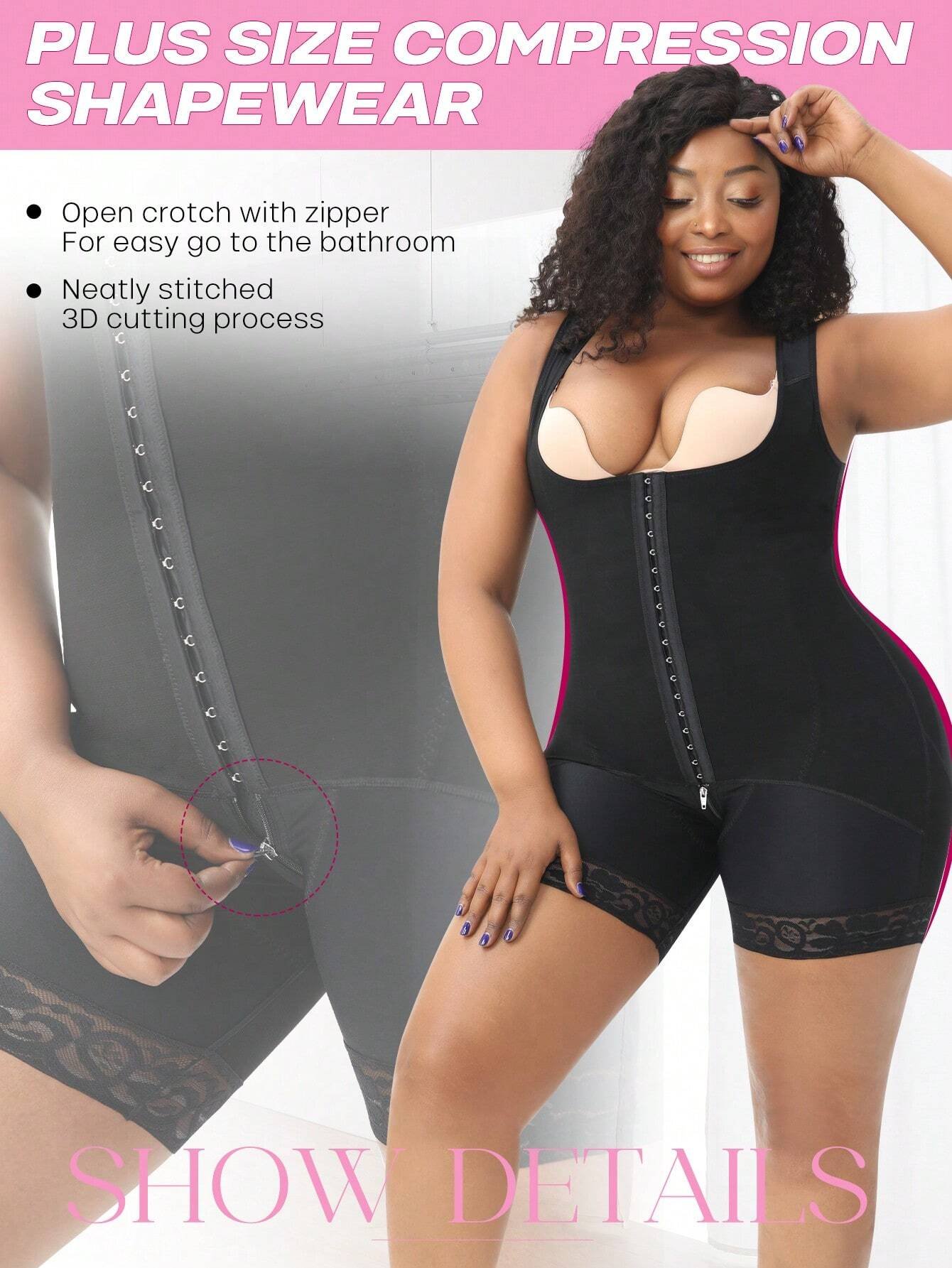 Gaine amincissante pour femmes grandes tailles, gaine de taille avec effet push-up post-partum – Image 7