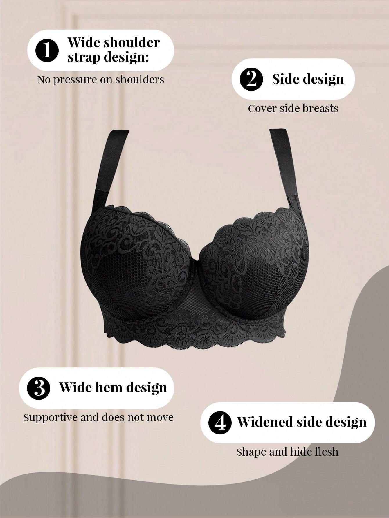 Soutien-gorge sans couture confortable avec armature – Image 8