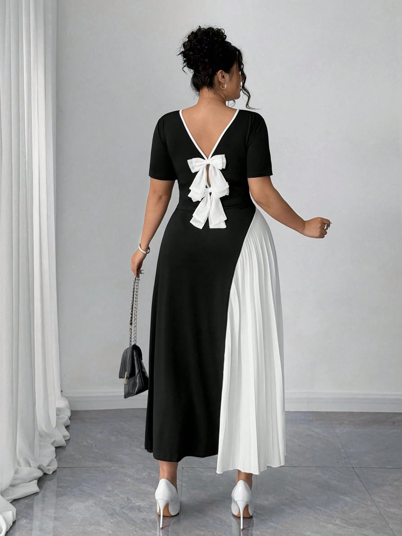 Robe plissée élégante – Image 4
