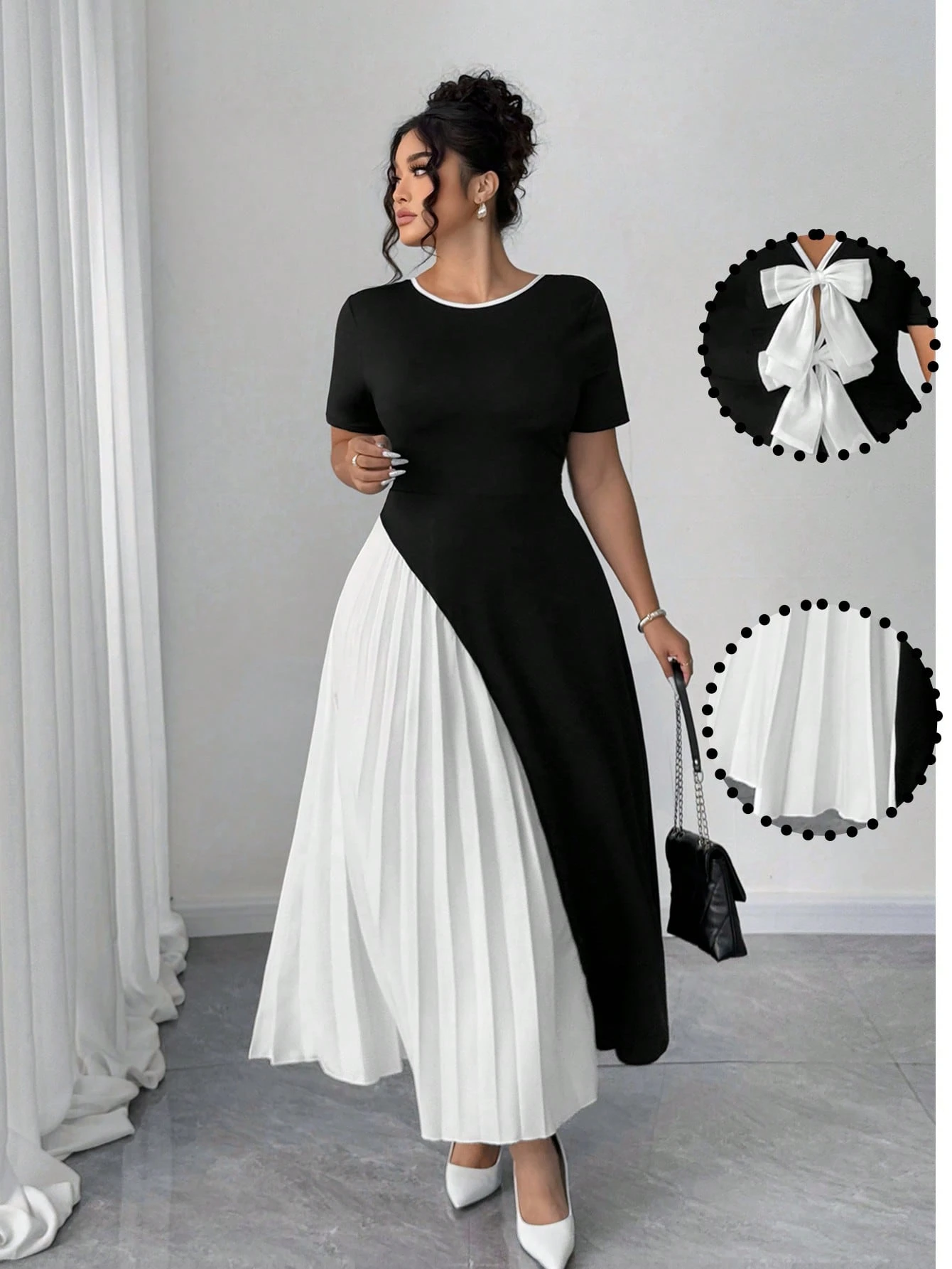 Robe plissée élégante – Image 7
