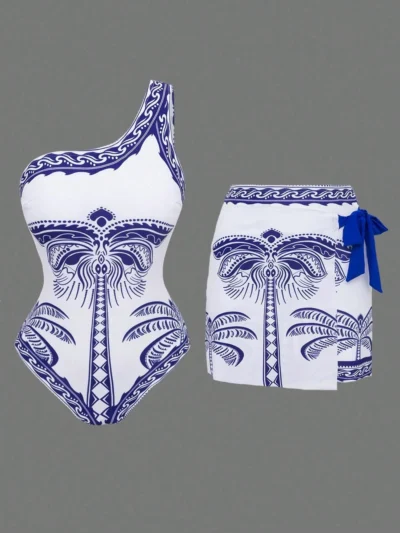 Alternative view of Maillot de bain une pièce de haute qualité  et jupe assortie