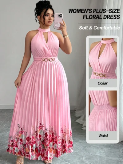 robe d'été élégante imprimée pour femmes