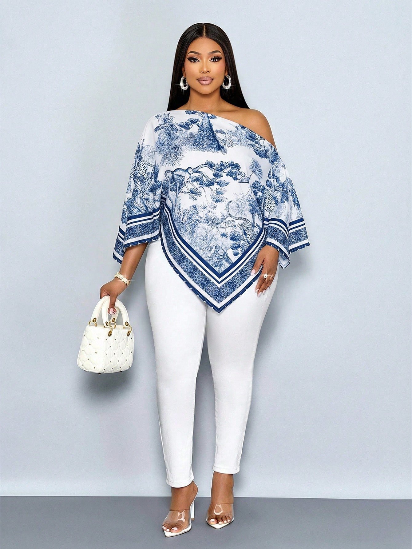 Blouse ample femme grande taille, élégante et décontractée – Image 5