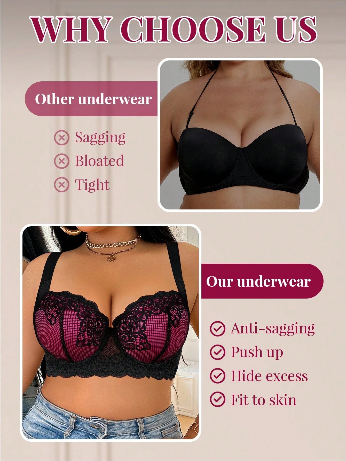 Soutien-gorge sans couture ,confortable , avec armature – Image 7