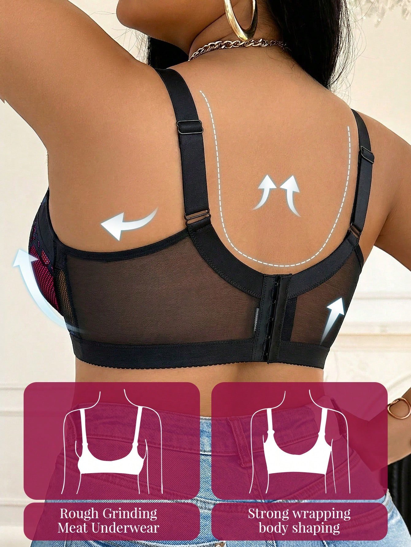 Soutien-gorge sans couture ,confortable , avec armature – Image 2