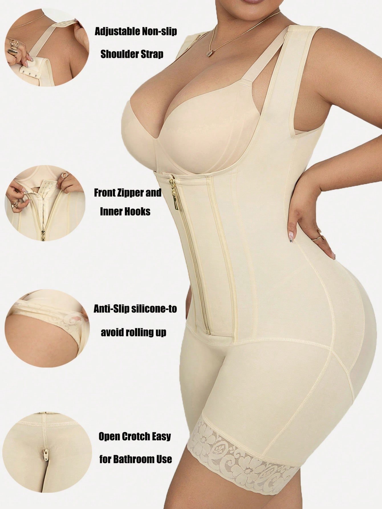 Avec un resserrage de la taille, un raffermissement de l'abdomen, un levage des hanches, une combinaison sculptante – Image 4
