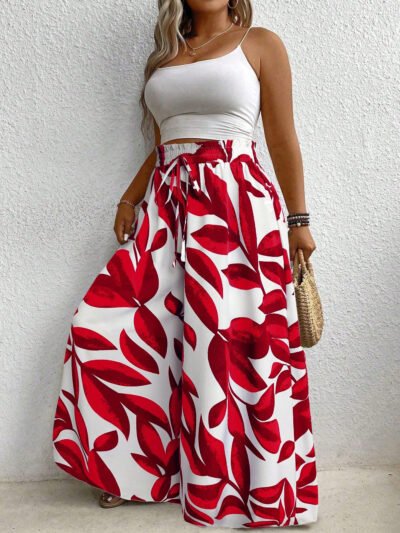 Pantalon ample à jambes larges
