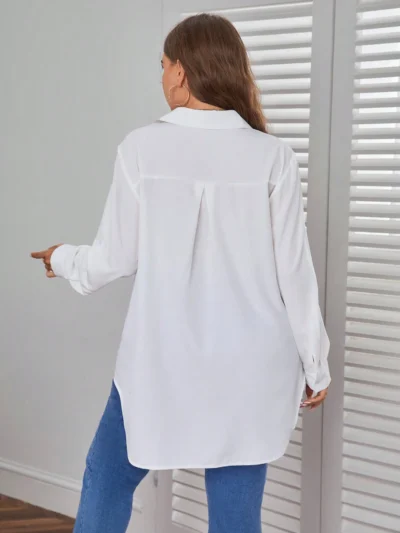 Alternative view of Chemise Unicolore À Bouton