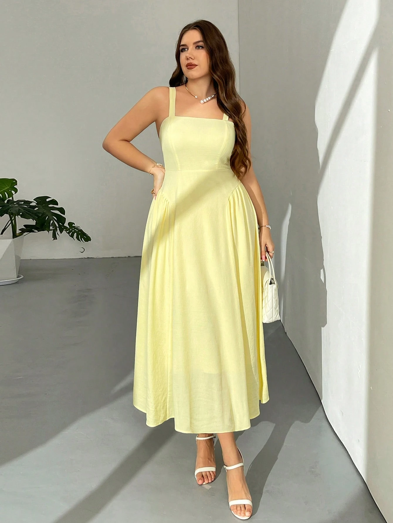 Robe mi-longue ample d'été élégante – Image 7
