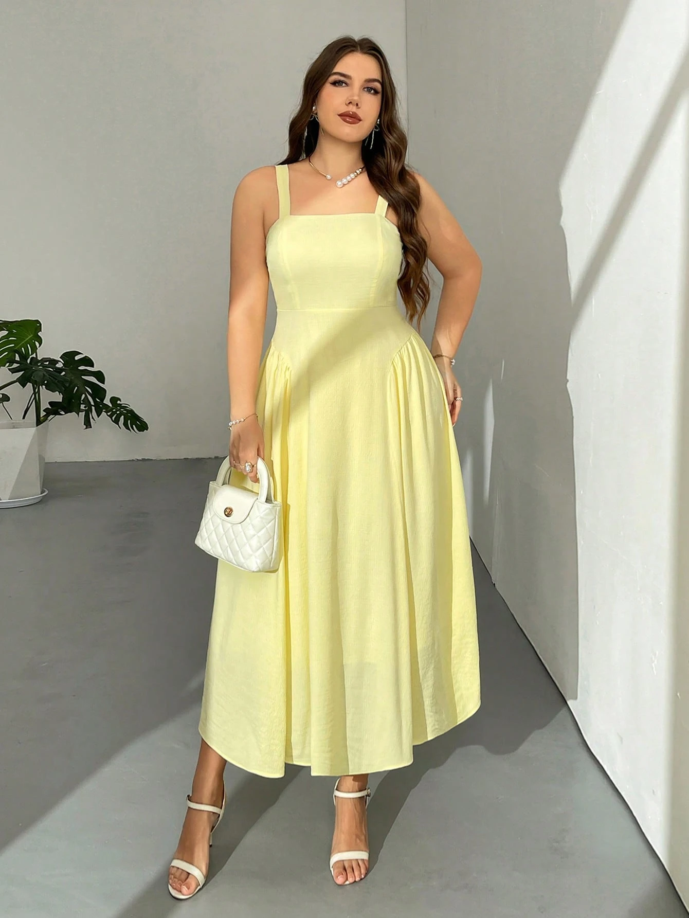 Robe mi-longue ample d'été élégante – Image 4