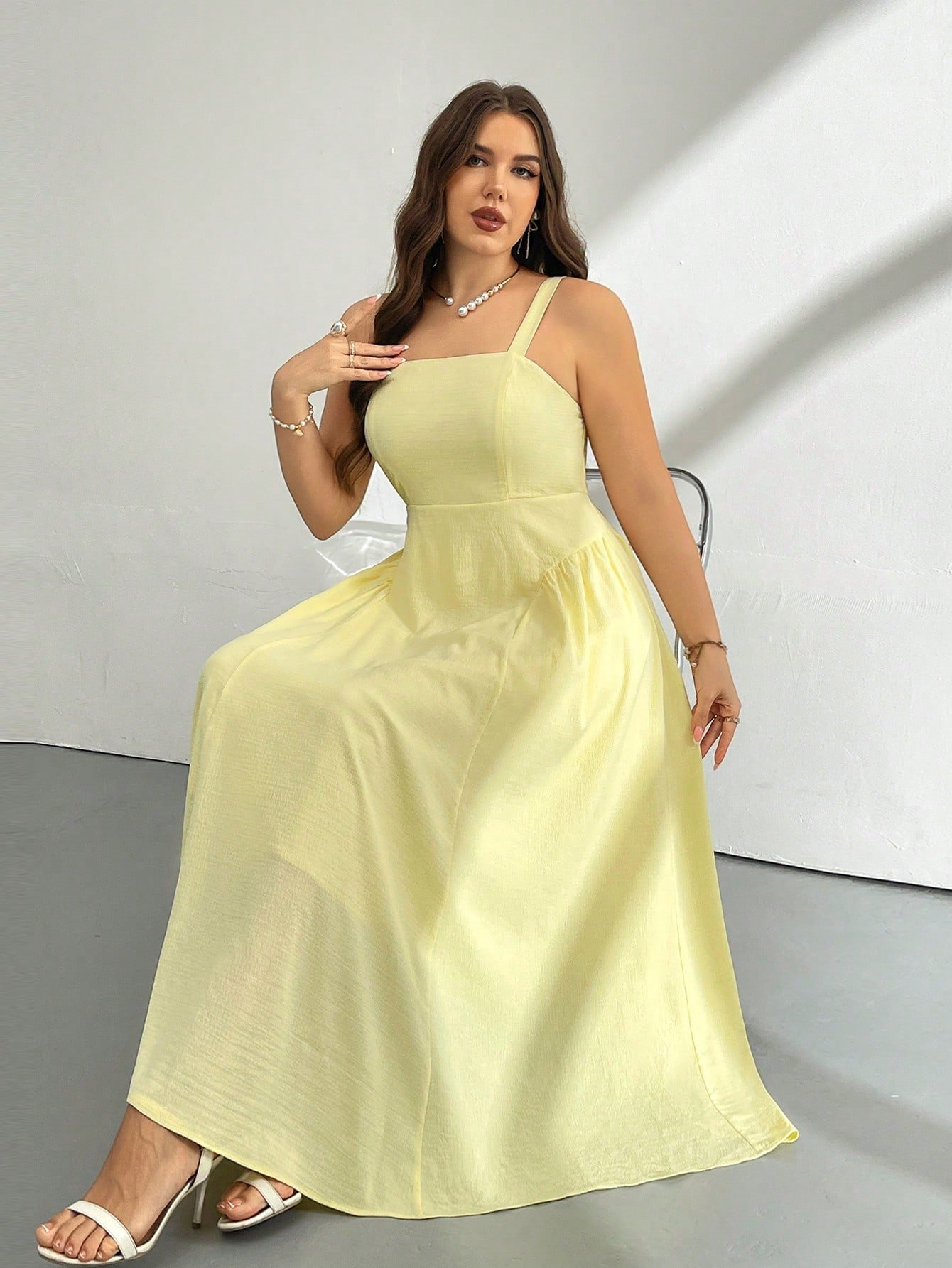 Robe mi-longue ample d'été élégante – Image 5