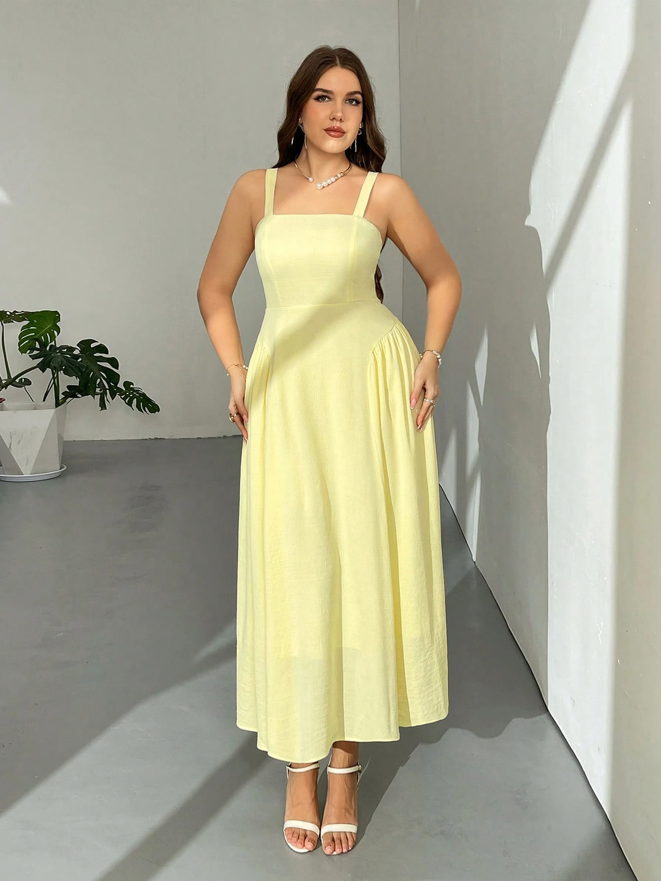 Robe mi-longue ample d'été élégante – Image 6