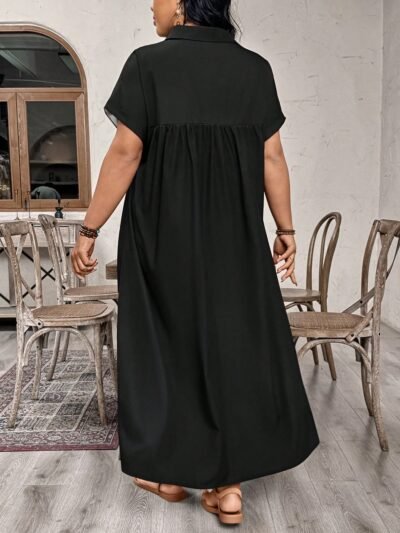 Alternative view of Robe de vacances et de bureau décontractée à encolure en V