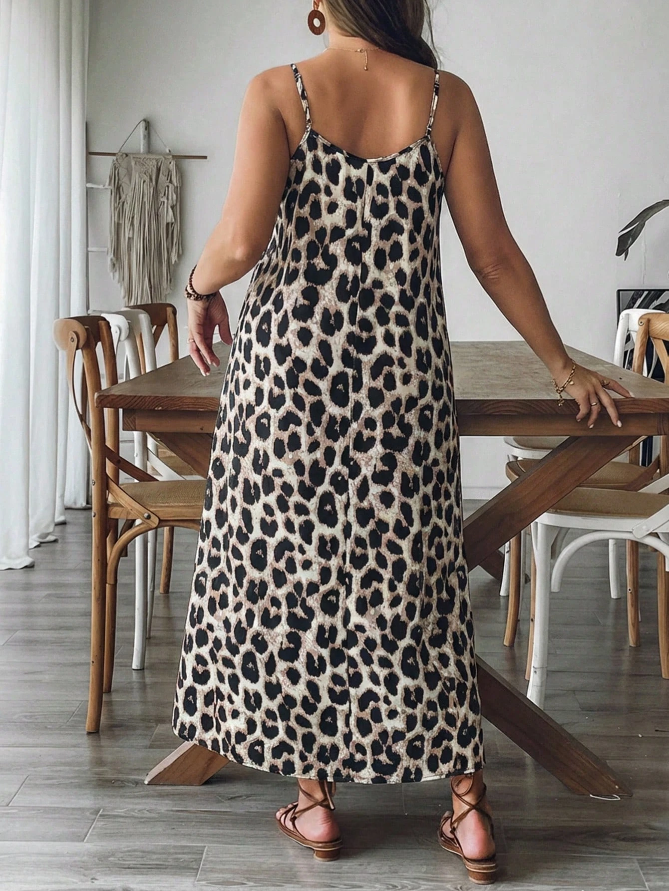 Robe décontractée à imprimé léopard – Image 2