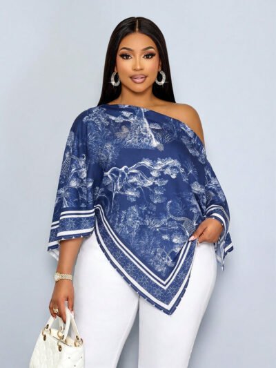 Blouse ample élégante et décontractée