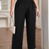 Pantalon ample unicolore – Image 3
