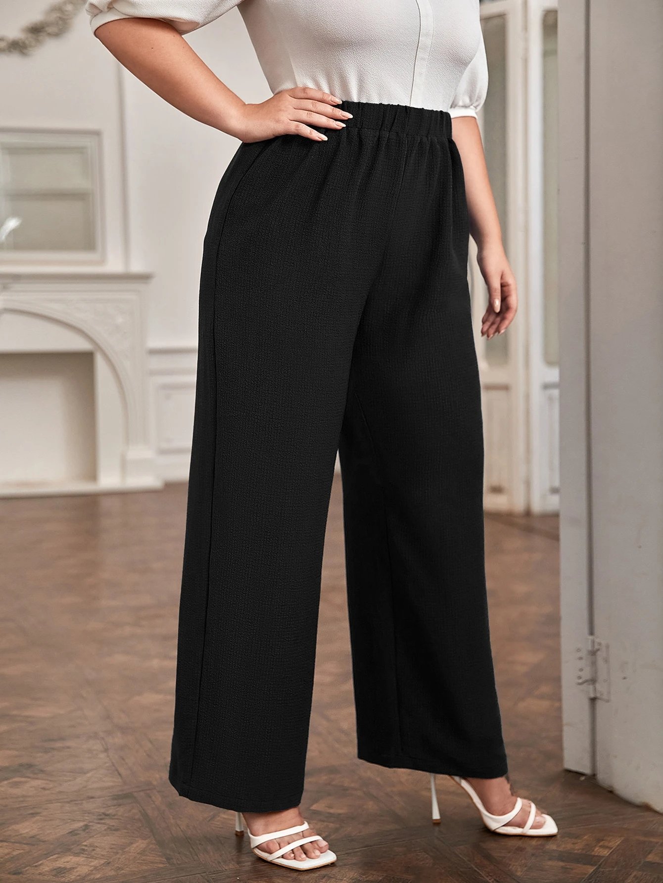 Pantalon ample unicolore – Image 6