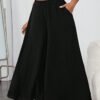 Pantalon Ample Unicolore À Poche – Image 5