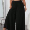 Pantalon Ample Unicolore À Poche – Image 3