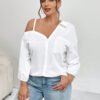 chemise asymétrique d'épaule pour la rue et décontractée – Image 5