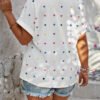 Chemise à manches courtes avec imprimé aléatoire – Image 2