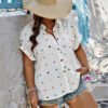 Chemise à manches courtes avec imprimé aléatoire – Image 3