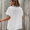 Blouse à manches courtes à pois – Image 2