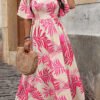Robe maxi élégante à col carré et imprimé – Image 6