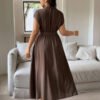 Robe chemise d'été élégante – Image 2