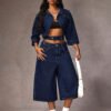Jeans  amples, avec poches en biais et jambes larges – Image 3