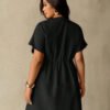 Robes pour femmes grandes tailles, robes manches chauve-souris abricot, nouvelles robes mode – Image 2