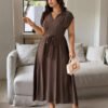 Robe chemise d'été élégante – Image 4