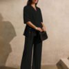 Blazer fin et élégant avec nœud – Image 3
