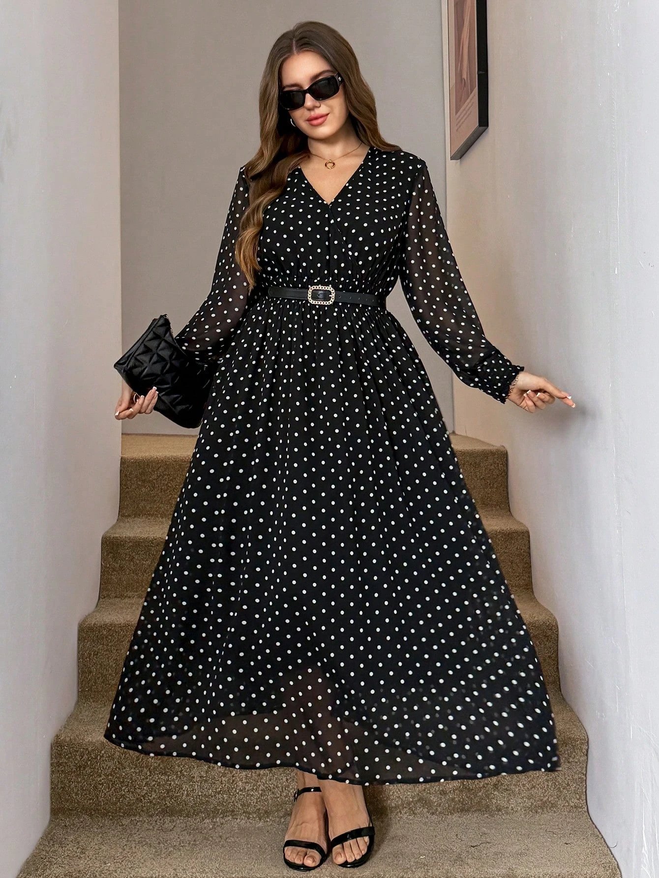 robe de bureau glamour décontractée